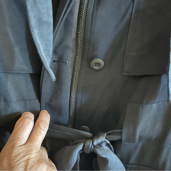 All Saints Aiya Utility Jacket Size Small in Black GUC - Picture 8 of 14
